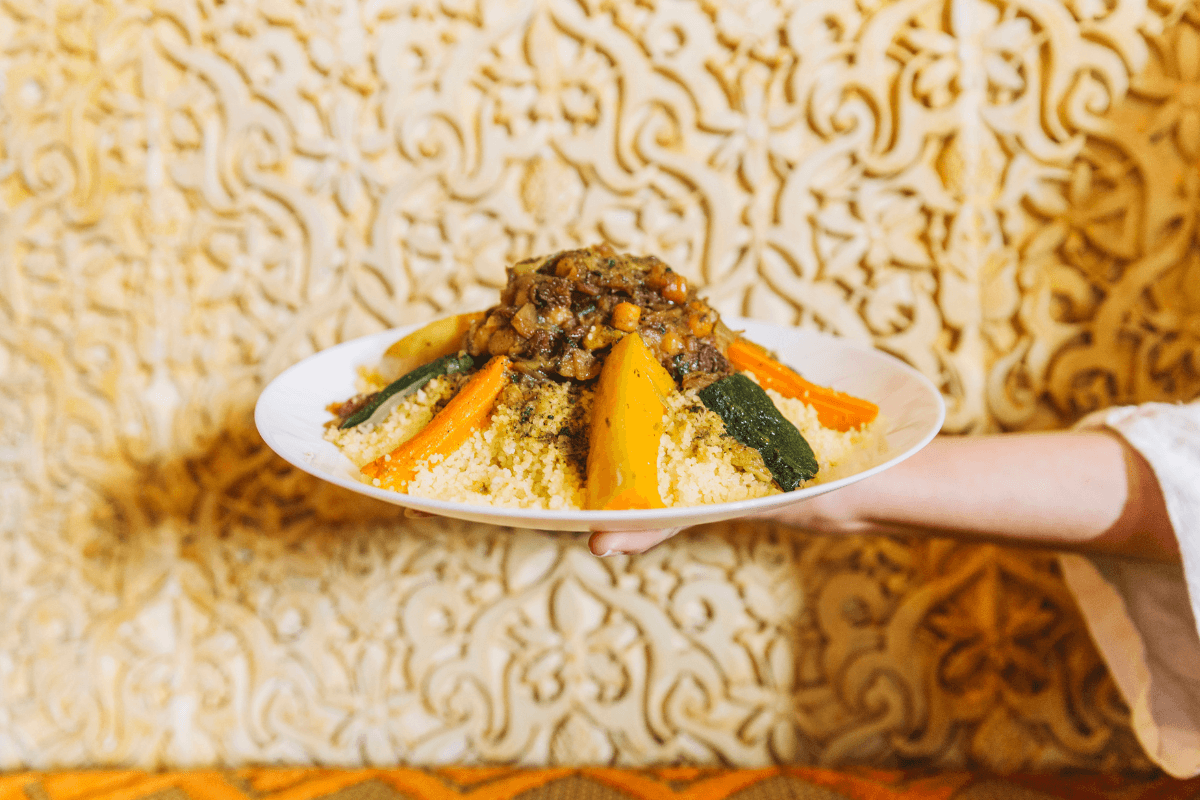 Moroccan cuisine and air-conditioned tents